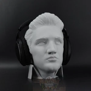 Soporte para auriculares busto Elvis Presley - Pantalla para auriculares The King - Regalo de cumpleaños - Imagen 1 de 6