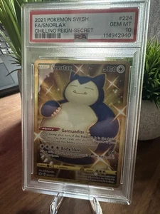 Snorlax (Secret) 224/198 Swsh06: Sword & Shield - Chilling Reign Holo - Picture 1 of 2