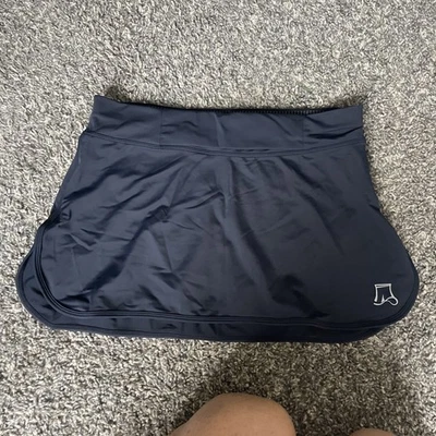 Saia Esportiva Tamanho Pequeno Preta Feminina Tem Botões Para Corrida Babador Corrida Triatlo - Imagem 1 de 4