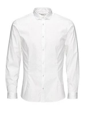 Jack & Jones Parma Shirt - Camicia Super Slim Bianco - Taglia L Abbigliamento - Immagine 1 di 2