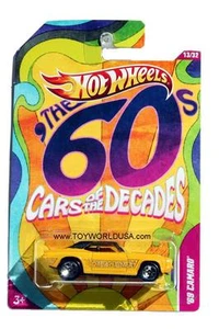 2012 Hot Wheels Cars of the Decades #13 1969 Chevrolet Camaro The '60s - Picture 1 of 1