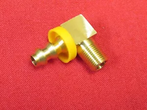 Barra de manguera de empuje Edelmann 731240 90° codo 1/4" x montaje de rosca de tubería macho de 1/8" - Imagen 1 de 6