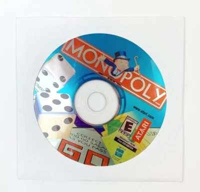 2001 Monopoly CD-Rom Board Game Windows 95 98 Paper Sleeve CD ONLY - Image 1 of 3