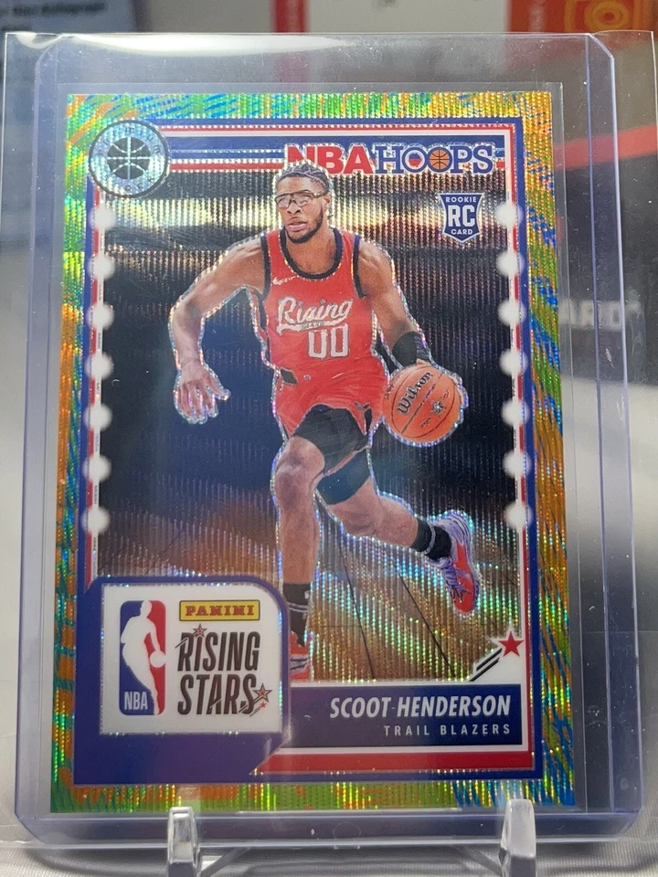 2023-24 NBA Hoops Premium Stock Scoot Henderson Multi-Wave Prizm Rookie Card RC - Image 1 of 2