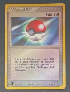Pokémon Card Poke Ball 86/109 Reverse Holo EX Ruby& Sapphire - Lightly Played - Picture 1 of 2