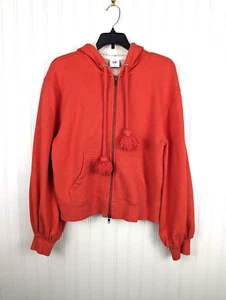 Cabi Damen Deluxe Quaste Ballonärmel Reißverschluss Hoodie in Mandarine Größe Small - Bild 1 von 10