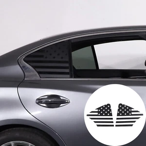 Car Triangle Window Sticker US Flag Style Vinyl Decal For Infiniti Q50 2015-2023 - Picture 1 of 11