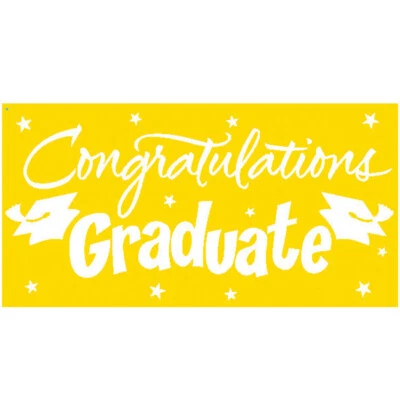Banner Yellow Graduation Create A Scene 1/pk #291436 - Imagem 1 de 4