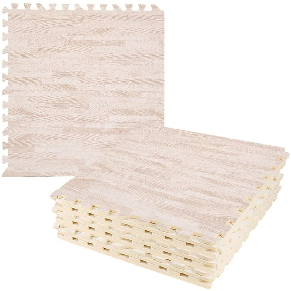 Alfombra de piso de ejercicio espuma suave rompecabezas azulejos entrelazados equipo de entrenamiento garaje Foto 1 de 4