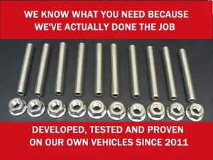 Ford 6.8 Liter V10 stainless exhaust manifold stud kit Super Duty FITS ANY 6.8L - Bild 1 von 5