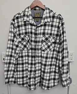 Anchorage Expedition Hemd Herren 2XL schwarz weiß kariert langarm Button Down - Bild 1 von 9