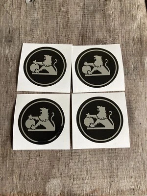 Holden GMH Wheel Decals/ Stickers 53mm Diameter (CHROME) - Image 1 of 4