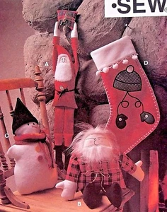 * 2614 Kwik Sew Scandinavian Style Christmas Decor Pattern 1997 UNCUT - Picture 1 of 3