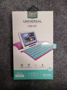 ZAGG Universal Bluetooth Keyboard Case for Apple Samsung, All Bluetooth Devices  - Picture 1 of 2