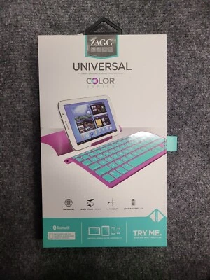 ZAGG Universal Bluetooth Keyboard Case for Apple Samsung, All Bluetooth Devices  - Image 1 of 2