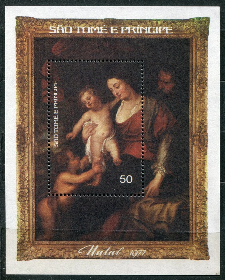 Sao Tome_217 1977 Christmas art Rubens SHEET MNH - image 1 of 1