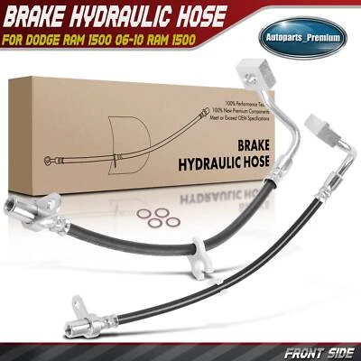2x Manguera hidráulica de freno delantera izquierda y derecha para Dodge Ram 1500 2006-2010 Ram 1500 Foto 1 de 4