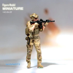 1/43 Moderno Soldado Americano Escena B Accesorios Miniaturas Figuras Para Coches Vehículos - Imagen 1 de 3