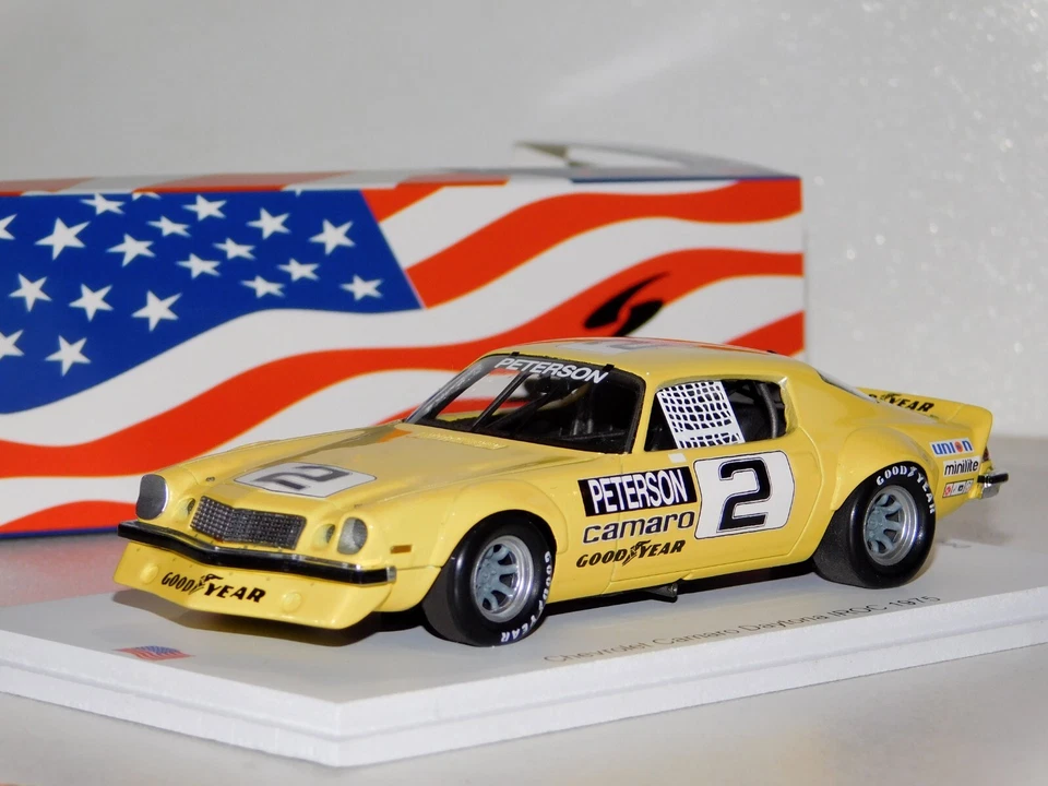 CHEVROLET CAMARO #2 RONNIE PETERSON DAYTONA IROC 1975 SPARK US226 1/43 - Immagine 1 di 1