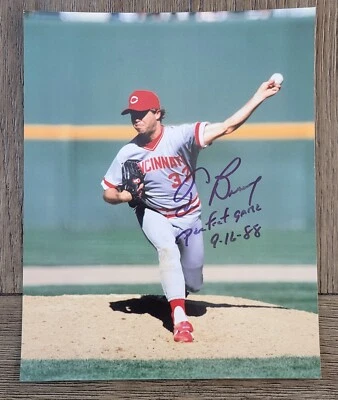 汤姆·布朗宁签名照片辛那提红人队 8 x 10 亲笔签名带完美比赛 — 第 1/2 张图片