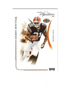 William Green 2004 Playoff Prime Signatures #27/999 Cleveland Browns - Imagen 1 de 2