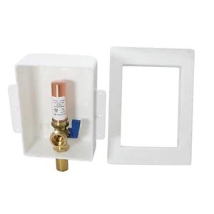 Paquete de 8 cajas de salida para lavadora XFITTING, 1/2" MIP/sudor x 3/4" MHT, azul - Imagen 1 de 6