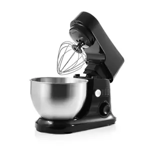 Mixer da appoggio 600W nero - ciotola in acciaio inox 4L e impostazione 7 velocità - Foto 1 di 4