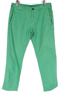 Pantalon NAPAPIJRI Regular Fit N0Y4W8 Pour Homme W31 En Lin Vert Chino - Photo 1/4