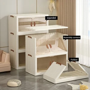 Storage Bins with Lids 32qt Stackable Closet Organizers and Storage Storage - Picture 1 of 20