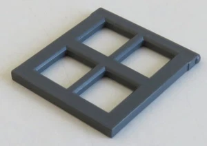LEGO - vetro/inserto finestra per finestra 2 x 4 x 3, incl. blu grigio #4133 - Foto 1 di 1
