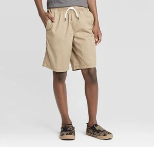 Cat & Jack Pull-On Elastic Waist At-the-Knee Khaki Shorts size XS (4/5) - NEW - Picture 1 of 4