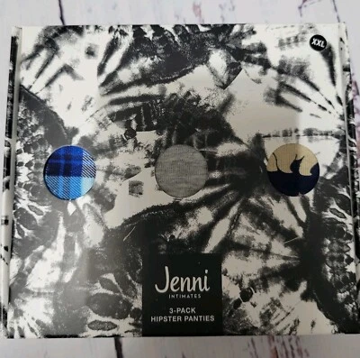 Paquete de 3 bragas hipster Jenni para mujer rojas verdes negras talla XXL Foto 1 de 3