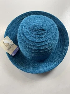 Vintage TR Bentley Hat Women One Size Fit Most Turquoise Bucket Hat Boho Classic - Picture 1 of 10