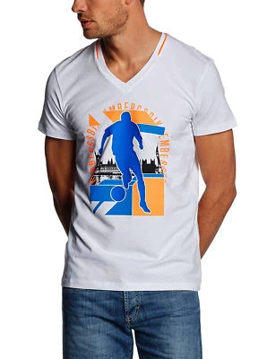 Camiseta de futebol masculina designer BIKKEMBERGS nova com etiquetas C 4 29B E1 B 0383 branca RARA!!! - Imagem 1 de 4