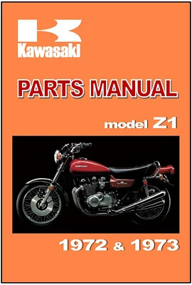 KAWASAKI Parts Manual Z1 Z900 KZ900 1972 and 1973 Replacement Spares Catalog - image 1 of 4