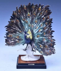 GIUSEPPE ARMANI Peacock by CAPODIMONTE of Florence - very scarce - Picture 1 of 4