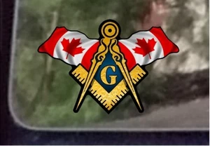 ProSticker 088 (One) 3" x 5" Canada Canadian Flags Masonic Decal Sticker - Picture 1 of 1