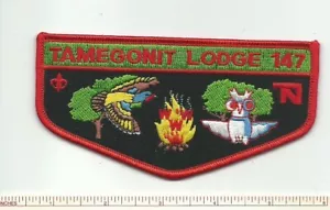 DQ SCOUT BSA OA LODGE 147 TAMEGONIT FLAP HEART OF AMERICA CNCL MISSOURI PATCH MO - Picture 1 of 1