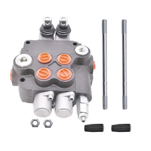 2 Spool 21 GPM 3600 PSI NEW Hydraulic Control Valve Double Acting SAE Ports - Picture 1 of 10