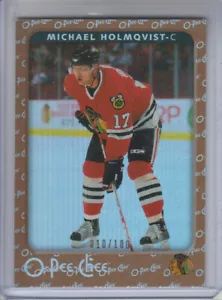 06/07 OPC Chicago Blackhawks Michael Holmqvist Rainbow card #113 Ltd #10/100 - Picture 1 of 2