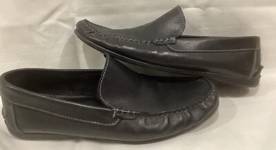 Florsheim Driver Hombres Mocasines Mocasines Cuero Negro Zapatos España Talla 10.5 D Foto 1 de 4