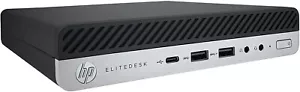 HP ELITEDESK 800 G5 MINI Tiny MICRO PC i5 9500T 8GB 256GB SSD USB-C Wi-fi W11P B - Picture 1 of 3