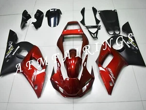 Candy Red Black ABS Injection Bodywork Fairing Kit Panel for YZF R6 1998-2002 - Picture 1 of 6