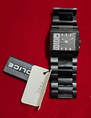 Reloj Hombre Police 12078M - Negrita Cuadrada Acero Inoxidable Reloj Foto 1 de 4
