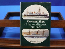 Merchant Ships of the World in Color 1910-1929- Laurence Dunn, 1975, 1st Edition