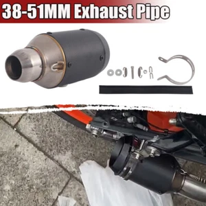 51mm/2" Slip~on Motorcycle Exhaust Rear End Muffler Tail Pipe For Kawasaki Ninja - Picture 1 of 10