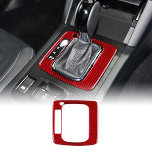 Red Carbon Fiber Central Console Gear Shift For Subaru Outback Legacy 15-19 - Bild 1 von 9
