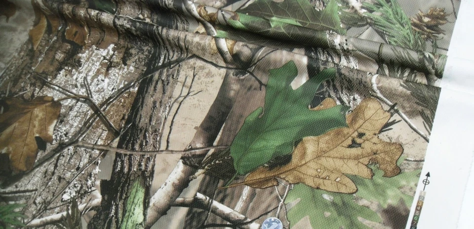 1.55M Width Elastic Knitted Mesh Camo Fabric Bionic Tree Camouflage Cloth - Imagem 1 de 4