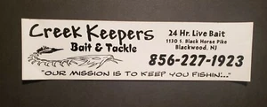 Creek Keepers Bait & Tackle Autoaufkleber 11,5" x 3" - Bild 1 von 2