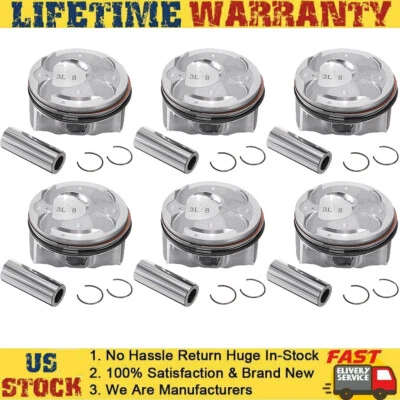Kit de pistón STD para Hyundai Santa Azera 2013-17, Kia Sorento Sedona 2011-19 3,3 L Foto 1 de 4